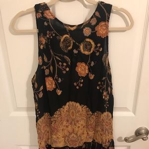 Free People Printed Slip Dress